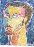 2010 Self Portrait Woodcut