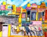 Abstraction, Roofs of Buenos Aires Acrylic