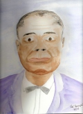 161 Louis Armstrong Watercolor