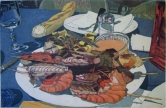 French Connections I: Seafood in Bordeaux Etching