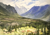 Alaska Wilderness Watercolor