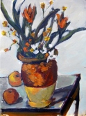 Flowerscape after Cezanne Acrylic