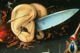 Detail of the Big Ears in the original painting by Hyeronimus Bosch, in 