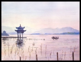 West Lake, Hangzhou Watercolor