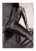 Seated Figure Etching