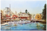 Petaluma Waterfront Watercolor