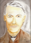 181 Thomas Alva Edison Watercolor