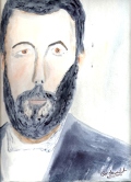 184 Rendition of Whistler's Duret Watercolor