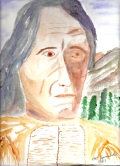 189 Chief Red Cloud Watercolor