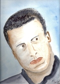 209 Mohammed Ali Watercolor