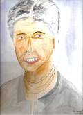 213 Eleanor Roosevelt second version Watercolor