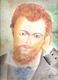 236 Rendition of Renoir's Eugene Murer Watercolor
