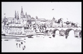 River View (Prague) Pen and Ink
