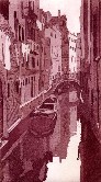 Canal Venice Etching