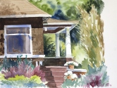 Brown House Watercolor