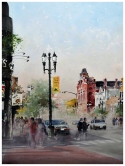 'Historic Park Street Watercolor