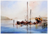 Scene On The Strait #12 Watercolor