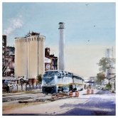 C&H Sugar Factory #4 Watercolor