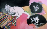 Three Cats Acrylic