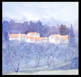 Club Houses Watercolor