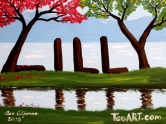 LILLY'S NAME ART PAINTING