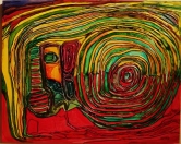Labyrinth V, Homage to Hundertwasser Acrylic