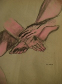 Hand and foot syudy Charcoal