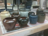 Blue mugs