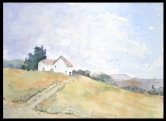 White Barn, Shaftsbury Watercolor