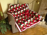 Russell Eng's Vibrant Christmas Pathwork Throw