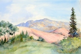 Diablo Panorama Watercolor