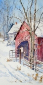 Reggie's Barn Watercolor
