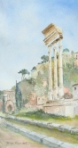 Roman Forum Watercolor