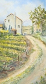 Strolling in Tuscany Watercolor