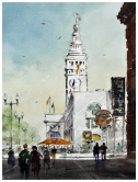 Ferry Building Watercolor