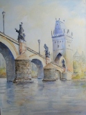 Charles Bridge, Prague Watercolor