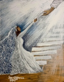 BRIDE REACHING OUT TO GOD Acrylic