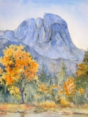 Another Yosemite Fall Watercolor