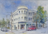 College Ave @ Forest Watercolor
