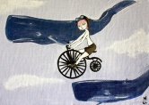Cycling With Whales Acrylic