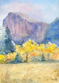 Dry Lake Bed (Yosemite) Watercolor