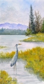 Great Blue Heron Watercolor