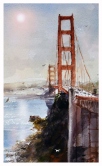 Golden Gate Bridge Watercolor