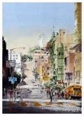 San Francisco Street Watercolor