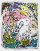 Russell Eng's Sketch for Yellow Bunny Painting