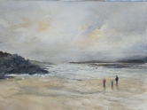 On the Beach Watercolor