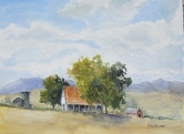 Valley Farm Watercolor