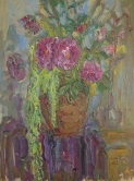 Dahlias in a vase Oil