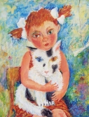 Girl & Cat Acrylic