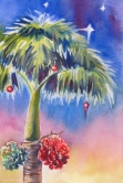 Christmas in Hawaii Watercolor